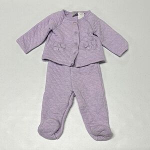 Girl’s Purple Sweater & Sweatpants set Size 3M - Koala Baby